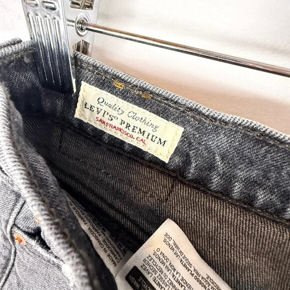 Levi's 501 Skinny Coal Black Jeans 29 - Picture 8 of 10